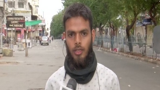 Mohammad Aqeel, a food delivery executive working with Zomato thanked everyone who helped him in getting the bike and said that the help he has received has made him extremely happy.(ANI)