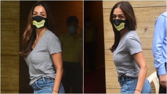 Malaika Arora pairs wide-leg denims with casual top for a perfect summer look (Varinder Chawla) Malaika Arora pairs wide-leg denims with casual top for a perfect summer look (Varinder Chawla)