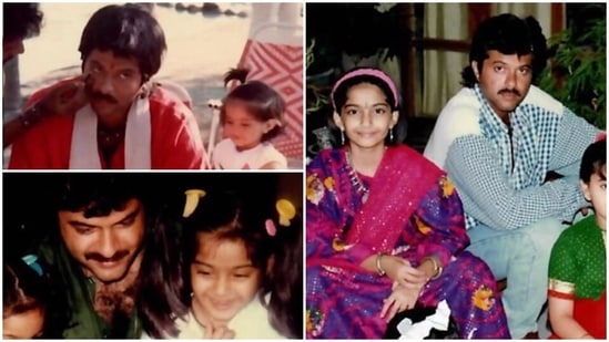 Sonam Kapoor: Sonam compiled multiple images with her father Anil Kapoor from her childhood and posted it on Instagram. She gave a long caption to it that read, "Celebrating days like these when you’re far away from your loved ones is awfully hard. Growing up, I remember being in awe of my dad’s charm on celluloid — he was the hero of every movie, fighting bad guys and saving the world. To me, that is my lived reality. My father is nothing less than a hero in real life — the one who strived and continues to strive for our “happily ever after..”. And how blessed and lucky am I to get two such loving dads."(Instagram/@sonamkapoor)