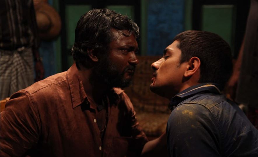 Jigarthanda stars Siddharth and Bobby Simha.
