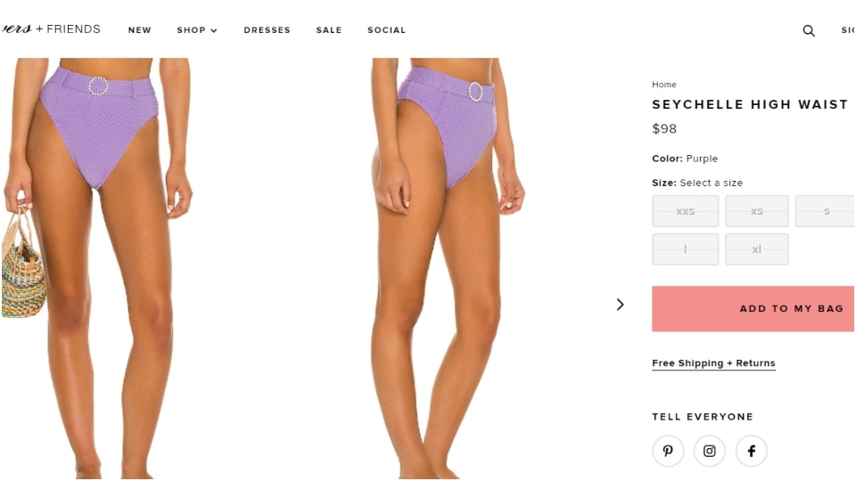 The Seychelle high waist bottom. (loversandfriends.us)