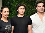 Ex-couple Arbaaz Khan and Maliaka Khan with their son, Arhaan Khan.