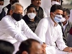 Last year in July, Sachin Pilot and 18 other MLAs rebelled against chief minister Ashok Gehlot but the crisis was averted after the party formed a panel to address their concerns. (PTI Photo)(PTI) Last year in July, Sachin Pilot and 18 other MLAs rebelled against chief minister Ashok Gehlot but the crisis was averted after the party formed a panel to address their concerns. (PTI Photo)(PTI)