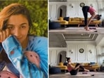 Alia Bhatt shared a video of herself doing yoga at home. Alia Bhatt shared a video of herself doing yoga at home.