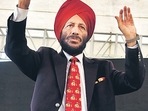 Former Indian athletics Milkha Singh at an event.(HT Archive) Former Indian athletics Milkha Singh at an event.(HT Archive)