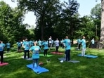 As part of the celebrations, a common Yoga protocol session was conducted(India in US/Twitter) As part of the celebrations, a common Yoga protocol session was conducted(India in US/Twitter)