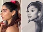 Khushi Kapoor took inspiration from Ariana Grande’s signature high-ponytail look. Khushi Kapoor took inspiration from Ariana Grande’s signature high-ponytail look.
