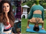 Pooja Batra celebrates International Yoga Day 2021 by doing tripod headstand(Instagram/@poojabatra) Pooja Batra celebrates International Yoga Day 2021 by doing tripod headstand(Instagram/@poojabatra)
