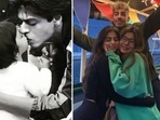 Suhana Khan with Shah Rukh Khan (L) and her friends. Suhana Khan with Shah Rukh Khan (L) and her friends.