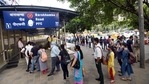 On Monday evening, commuters at Rajiv Chowk, Janpath, Barakhamba, Janakpuri West and other metro stations had to wait for nearly 30 minutes outside the stations.(HT Photo | Representational Image) On Monday evening, commuters at Rajiv Chowk, Janpath, Barakhamba, Janakpuri West and other metro stations had to wait for nearly 30 minutes outside the stations.(HT Photo | Representational Image)