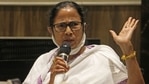 West Bengal chief minister Mamata Banerjee speaks during a press conference in Siliguri on April 10, 2021. (AFP) West Bengal chief minister Mamata Banerjee speaks during a press conference in Siliguri on April 10, 2021. (AFP)