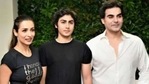 Ex-couple Arbaaz Khan and Maliaka Khan with their son, Arhaan Khan. Ex-couple Arbaaz Khan and Maliaka Khan with their son, Arhaan Khan.
