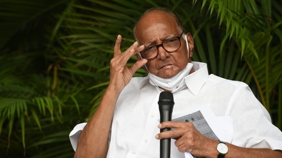NCP chief Sharad Pawar during a press conference at his residence in New Delhi.(Arvind Yadav/HT File Photo) NCP chief Sharad Pawar during a press conference at his residence in New Delhi.(Arvind Yadav/HT File Photo)