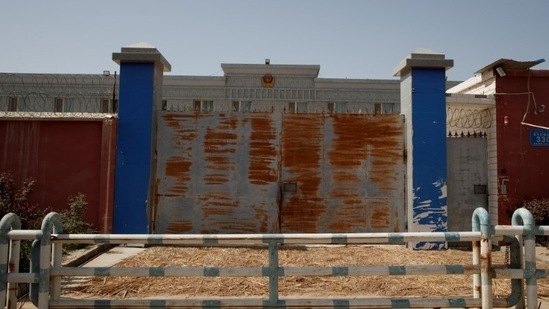 A view of a high-security prison in Karakax, outside Hotan, Xinjiang Uyghur Autonomous Region, China on April 28. The US government has imposed sanctions on Chinese officials after accusing China of committing what amounts to genocide in Xinjiang in recent years, citing the internment programme, forced sterilisations and mass labour transfers, Reuters reported. (Thomas Peter / REUTERS) A view of a high-security prison in Karakax, outside Hotan, Xinjiang Uyghur Autonomous Region, China on April 28. The US government has imposed sanctions on Chinese officials after accusing China of committing what amounts to genocide in Xinjiang in recent years, citing the internment programme, forced sterilisations and mass labour transfers, Reuters reported. (Thomas Peter / REUTERS)