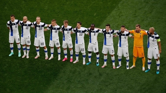 Finland in action during Euro 2020.(AP)