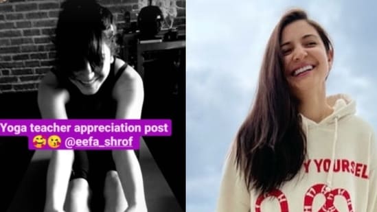 Anushka Sharma posts a yoga teacher appreciation post. 