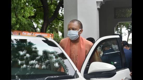 Uttar Pradesh Chief Minister Yogi Adityanath on Monday reviewed the promises made in the Lok Kalyan Sankalp Patra-2017. (PTI) Uttar Pradesh Chief Minister Yogi Adityanath on Monday reviewed the promises made in the Lok Kalyan Sankalp Patra-2017. (PTI)
