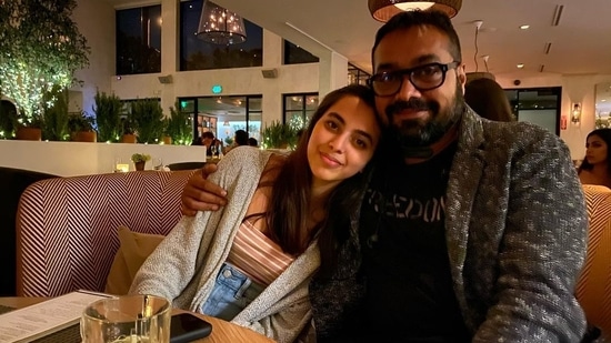 Anurag Kashyap poses with daughter Aaliyah.