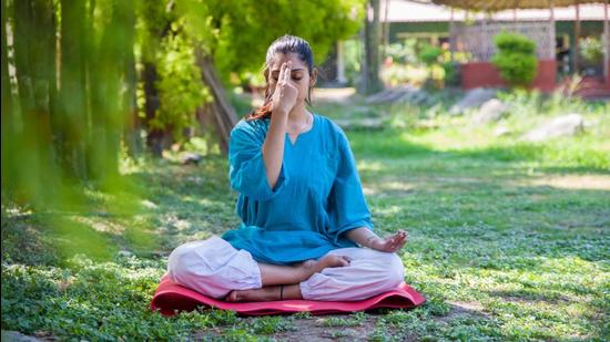 Basic breathing exercises such as anulom vilom are said to improve breathing and help relieve stress. (Photo: Shutterstock [Images for representational purposes only])