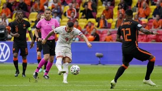Ivan Trickovski came close once again a few minutes later when his shot from the edge of the area found hit the post. (REUTERS)