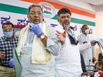 Murmurs of discord regarding the chief ministerial candidate for the 2023 elections surfaced soon after DK Shivakumar took oath as the Karnataka Congress president as cadres and MLAs are divided between Shivakumar and Siddaramaiah. Murmurs of discord regarding the chief ministerial candidate for the 2023 elections surfaced soon after DK Shivakumar took oath as the Karnataka Congress president as cadres and MLAs are divided between Shivakumar and Siddaramaiah.