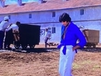 Amitabh Bachchan in a still from Deewar.
