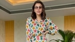 Kajal Aggarwal in co-ord blouse and mini skirt makes a case for whimsical prints(Instagram/@kajalaggarwalofficial) Kajal Aggarwal in co-ord blouse and mini skirt makes a case for whimsical prints(Instagram/@kajalaggarwalofficial)