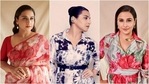 Vidya Balan embraces floral prints for Sherni promotions in 3 breathtaking looks(Instagram/@who_wore_what_when) Vidya Balan embraces floral prints for Sherni promotions in 3 breathtaking looks(Instagram/@who_wore_what_when)