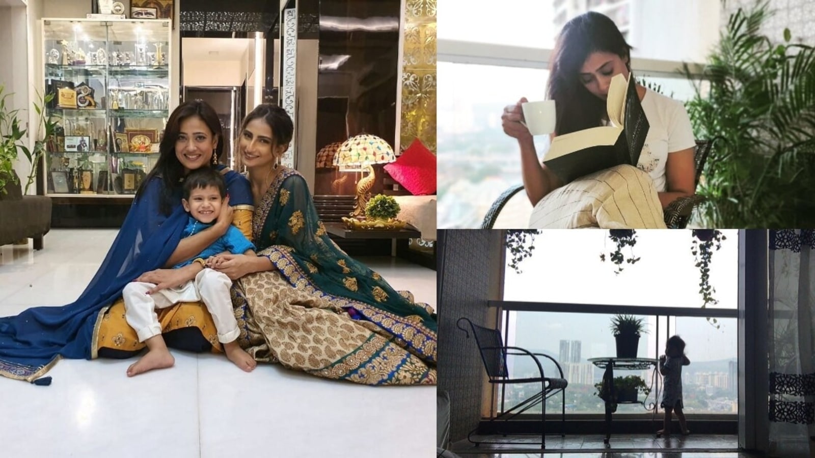 Step inside Shweta Tiwari's spacious Mumbai home with a breathtaking view and numerous reading corners