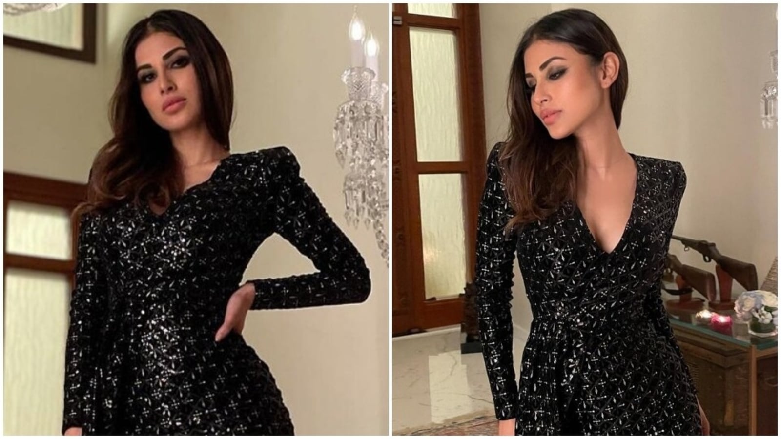 Mouni Roy’s embellished 27k mini dress gives a touch of elegance to a ...