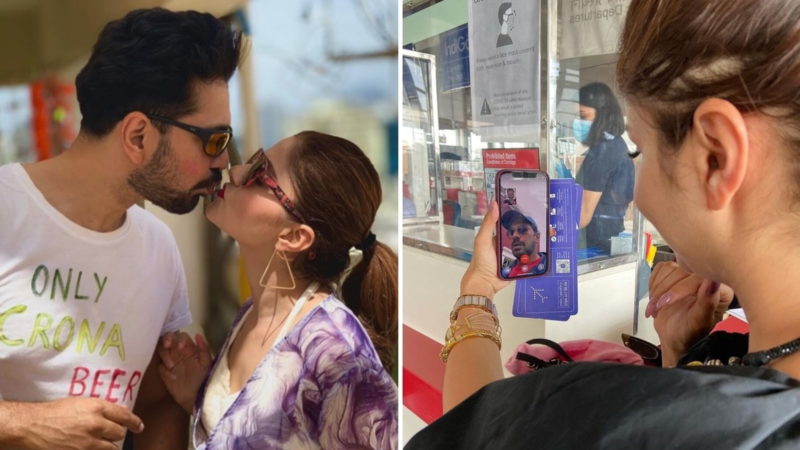 Inside Rubina Dilaik-Abhinav Shukla’s long-distance anniversary celebration with video calls and cakes