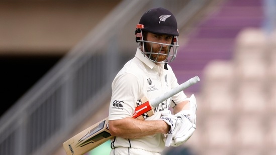 New Zealand's Kane Williamson walks after losing his wicket. (Action Images via Reuters)