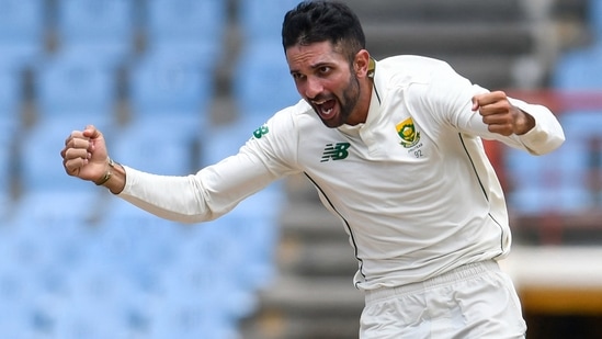 Keshav Maharaj of South Africa(AFP)