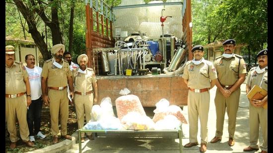 Illicit liquor bottling plant unearthed in Patiala village, 3 held