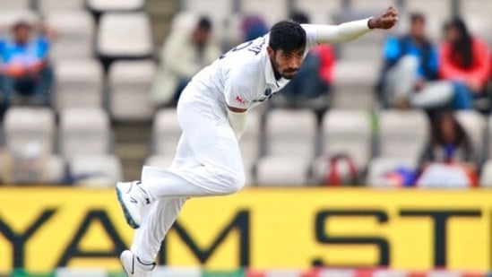 Jasprit Bumrah bowls during the third day of the WTC final against New Zealand at the Rose Bowl in Southampton (AP) Jasprit Bumrah bowls during the third day of the WTC final against New Zealand at the Rose Bowl in Southampton (AP)