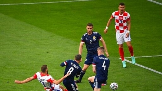 After a wave of heavy pressure from Scotland, Croatia opened the scoring against the run of play as Nikola Vlasic scored from inside the area to give his side a 1-0 lead in the 17th minute.(AP)