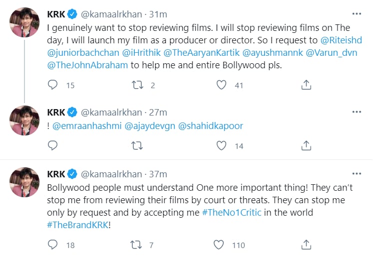 KRK announces his retirement as film critic, see his tweet