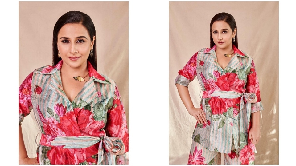 Vidya Balan in a co-ord set.(Instagram/@who_wore_what_when) Vidya Balan in a co-ord set.(Instagram/@who_wore_what_when)