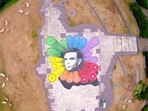 Britain's GCHQ spy agency has installed a giant multicoloured artwork to celebrate codebreaker and mathemetician Alan Turing.