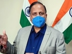 Delhi health minister Satyendar Jain’s reaction followed Union minister Hardeep Singh Puri’s criticism of the Arvind Kejriwal-led Delhi government’s vaccination drive. Delhi health minister Satyendar Jain’s reaction followed Union minister Hardeep Singh Puri’s criticism of the Arvind Kejriwal-led Delhi government’s vaccination drive.