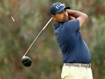 Anirban Lahiri in action.