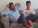 Babil Khan with his father, late actor Irrfan Khan. Babil Khan with his father, late actor Irrfan Khan.
