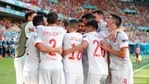 Spain's Ferran Torres, not seen in the frame, celebrates with his teammates after scoring his side's fourth goal during the Euro 2020 group E match between Spain and Slovakia at La Cartuja stadium in Seville,.(AP) Spain's Ferran Torres, not seen in the frame, celebrates with his teammates after scoring his side's fourth goal during the Euro 2020 group E match between Spain and Slovakia at La Cartuja stadium in Seville,.(AP)