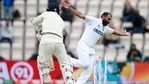 Mohammed Shami celebrates the dismissal of New Zealand's BJ Watling(AP) Mohammed Shami celebrates the dismissal of New Zealand's BJ Watling(AP)