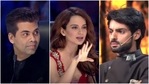 Karan Johar and Kangana Ranaut reunited after their Koffee with Karan showdown on India's Next Superstars. Karan Johar and Kangana Ranaut reunited after their Koffee with Karan showdown on India's Next Superstars.