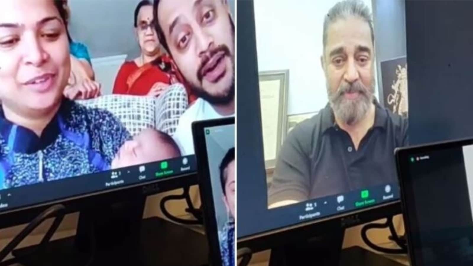 Kamal Haasan video-chats with a fan suffering from brain cancer ...