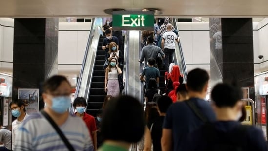 Singapore has shortened the stay-home notice period for new travellers arriving in the city-state from higher-risk countries, including India from 21 to 14 days.(Reuters)