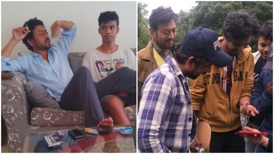 Babil Khan with his father, late actor Irrfan Khan. Babil Khan with his father, late actor Irrfan Khan.