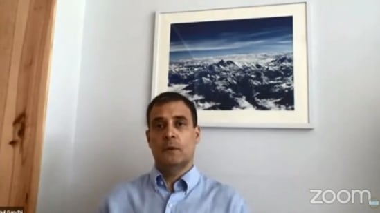 Picture of Mount Everest spotted in Rahul Gandhi's video. (Twitter/@RahulGandhi)