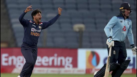 India spinner Kuldeep Yadav. (AP) India spinner Kuldeep Yadav. (AP)